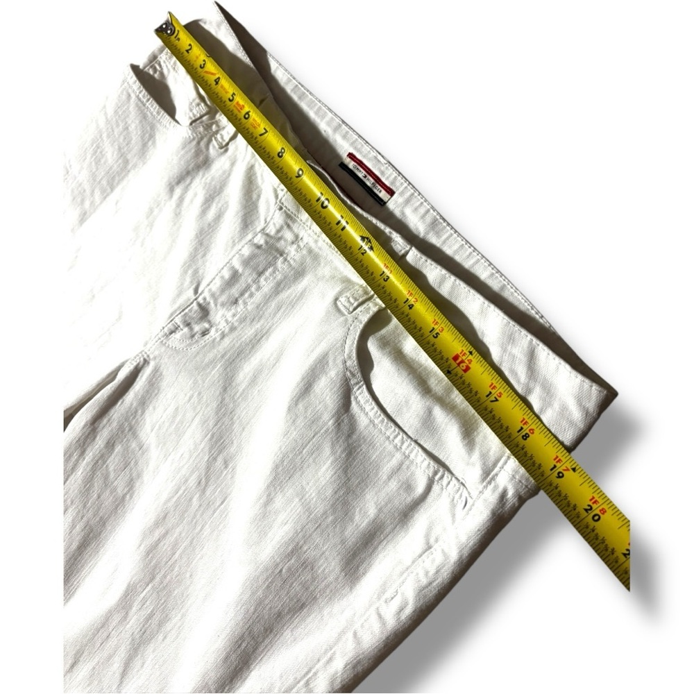 Tommy Hilfiger Women's Bright White Denim High Rise Tapered Size 16 Skinny Jeans - Picture 14 of 16